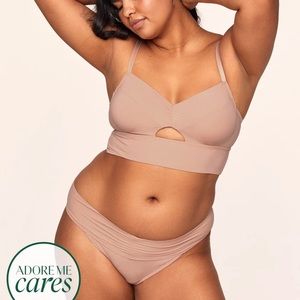 NWT Beige Bralette and Panty Set